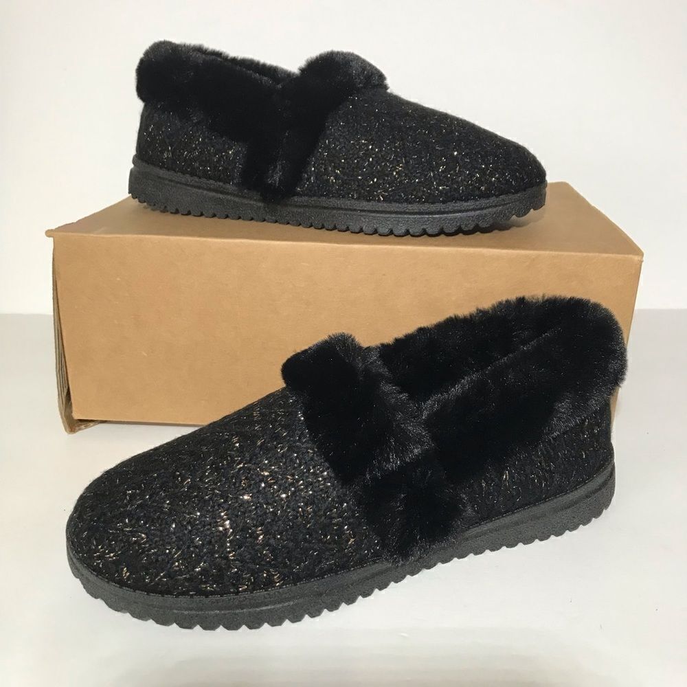 Skechers Cozy Lite Sweet Walk Sparkle Knit Slippers